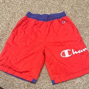 Vintage Champion Red Athletic Shorts